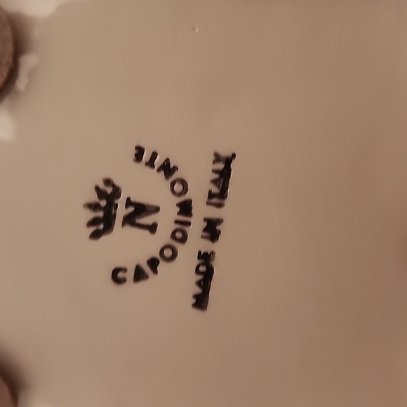 VINTAGE CAPODIMONTE BASKET WOVEN PORCELAIN w/ YELLOW FLOWERS Made in ITALY - Picture 10 of 13